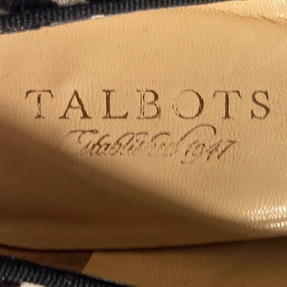 Talbots SZ 7  Naomi calf hair leather zebra print stiletto heels artsy formal - Picture 9 of 9